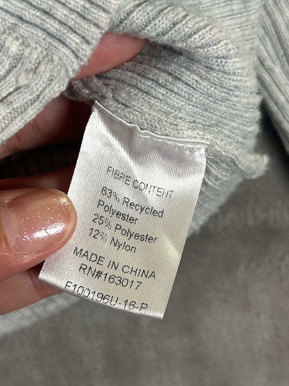 Princess Polly Ribbed Button-Front Women’s Sweater Cardigan - Light Gray - Picture 5 of 10